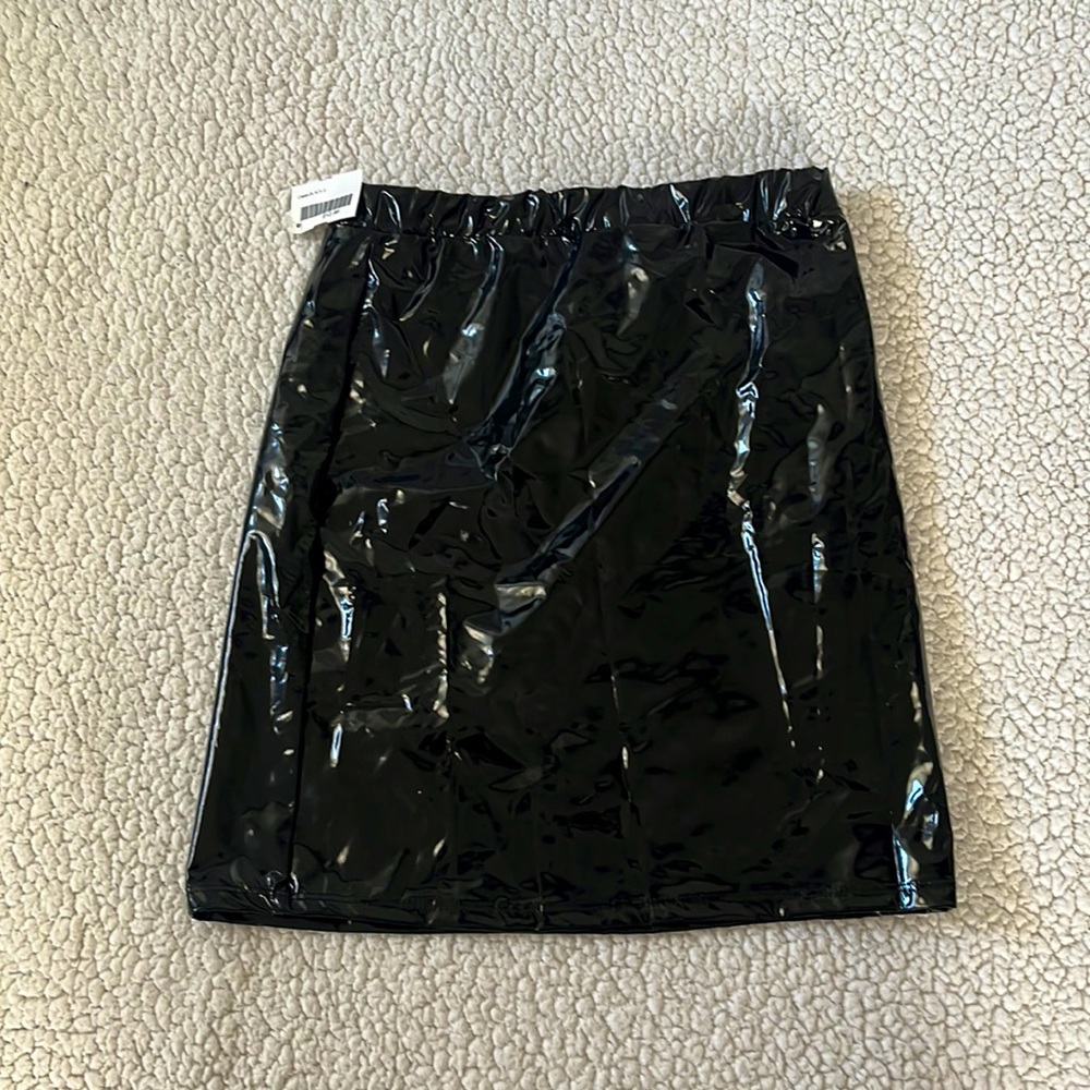 Women’s Size Small Faux Patent leather mini skirt